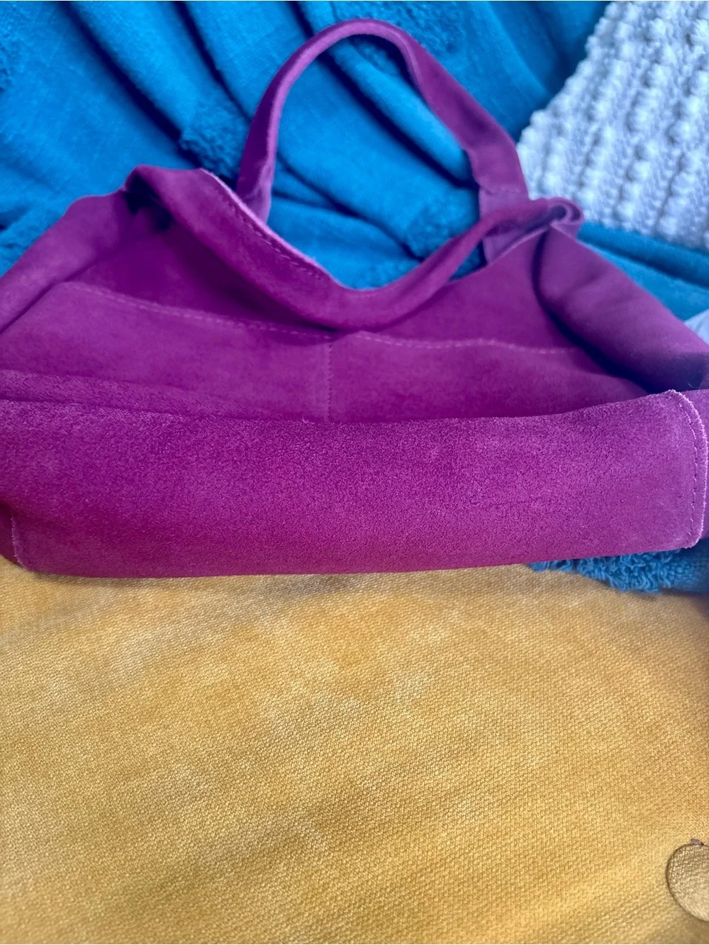 Portland Leather Superbloom Suede Shoulder Bag